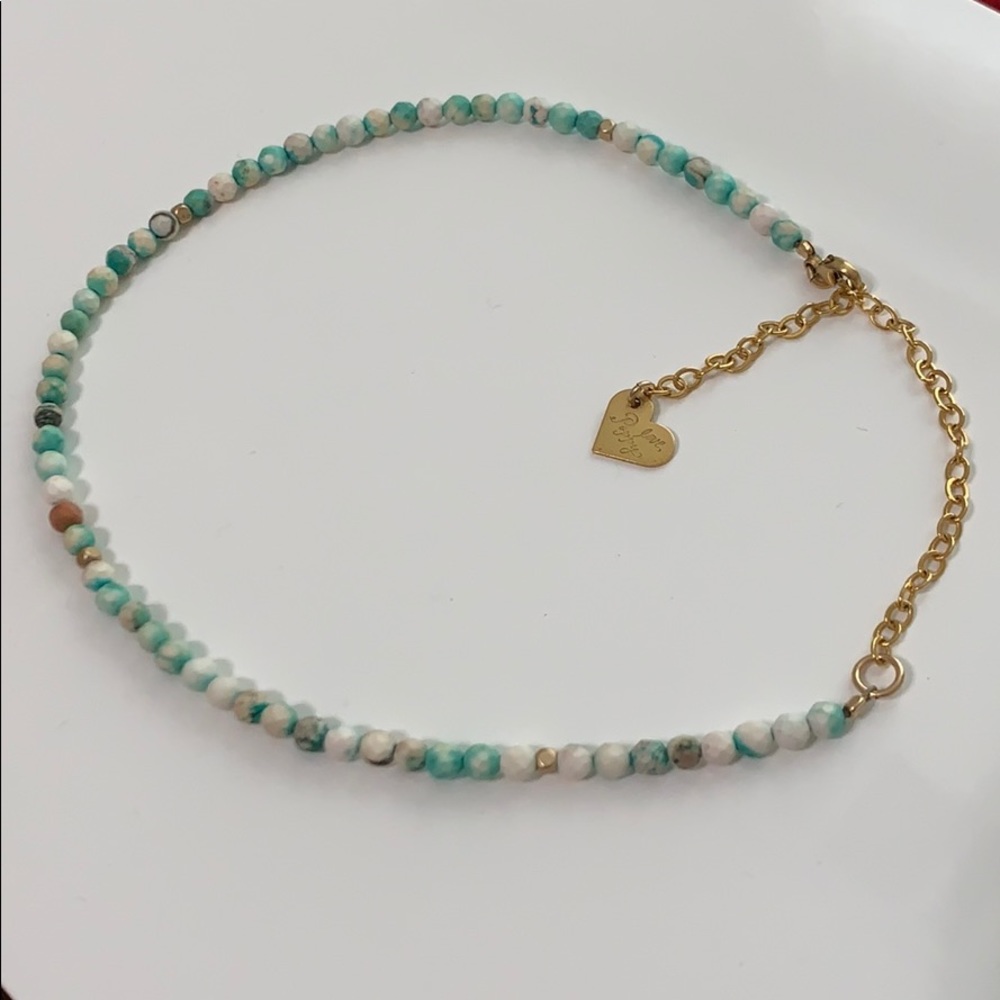 Love Poppy Blue & White Choker